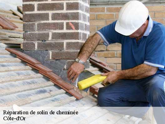 Réparation de solin de cheminée Côte-d'Or 