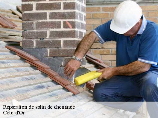 Réparation de solin de cheminée Côte-d'Or
