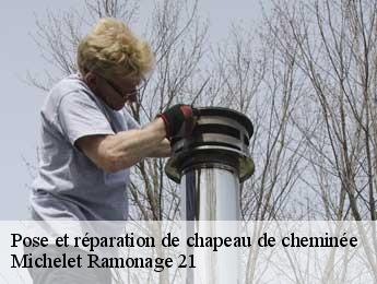Pose et réparation de chapeau de cheminée   Michelet Ramonage 21