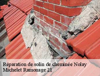 Réparation de solin de cheminée nolay-21340 Michelet Ramonage 21