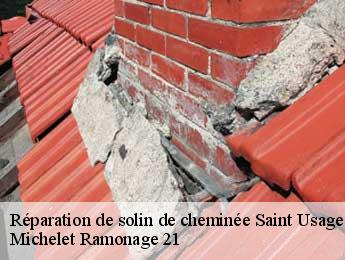 Réparation de solin de cheminée saint-usage-21170 Michelet Ramonage 21